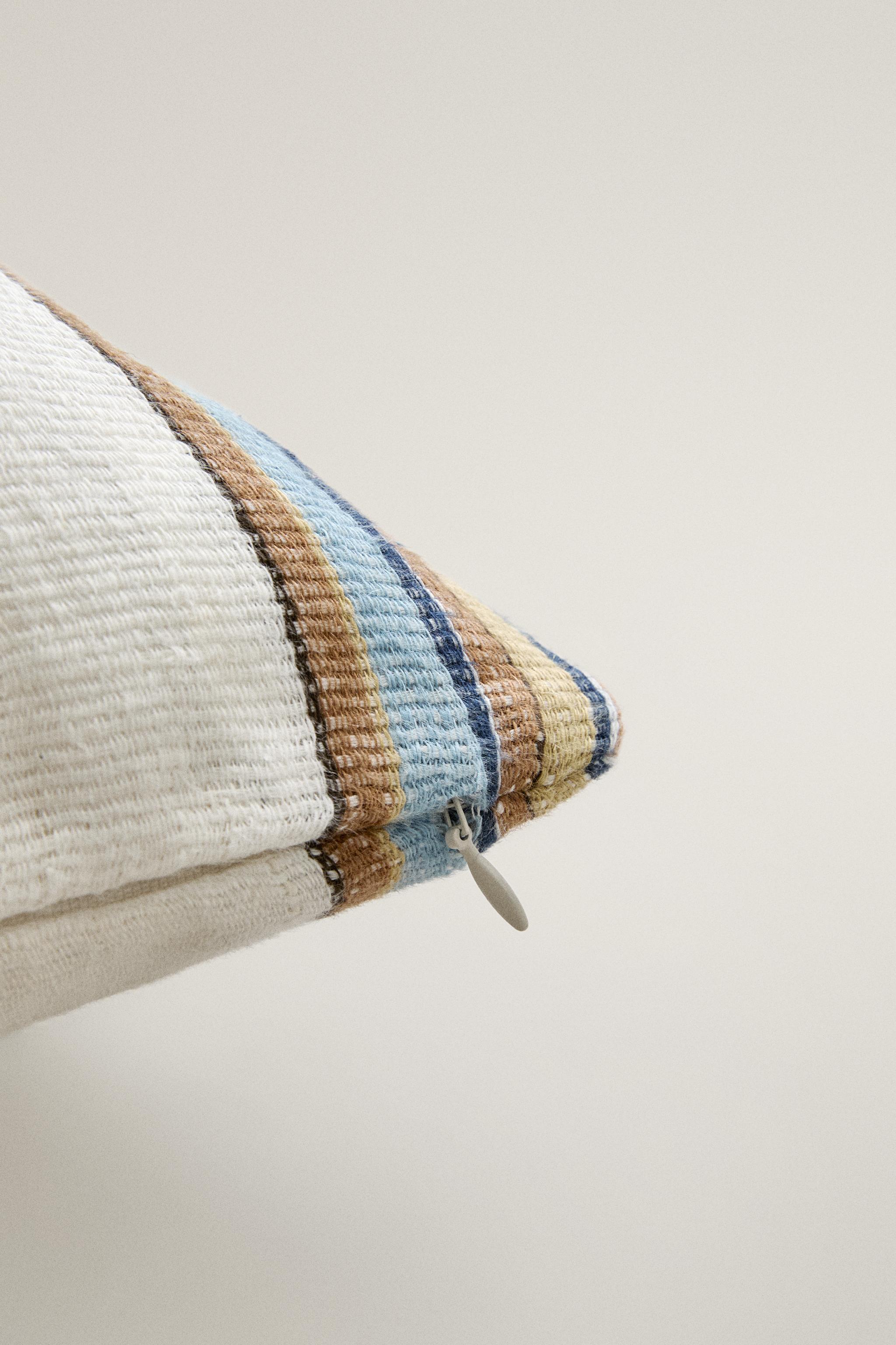 HOUSSE DE COUSSIN RAYURES